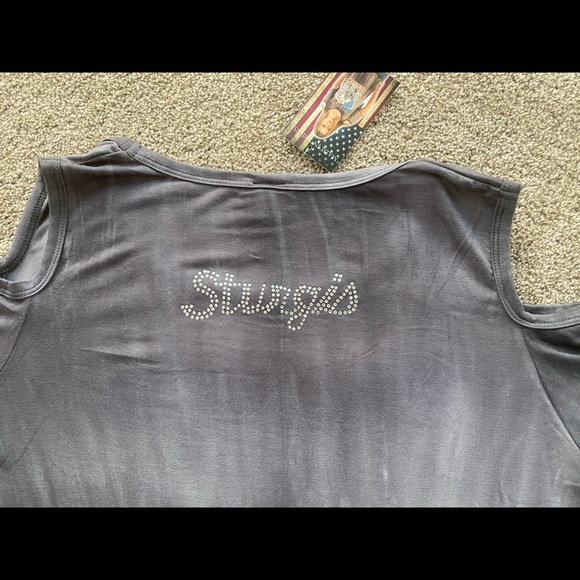 Liberty Wear Cold Shoulder Sturgis  biker - Picture 3 of 3